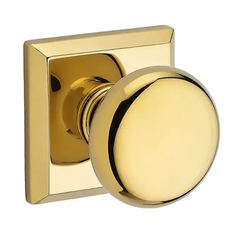 Baldwin HD-ROU-TSR-003 Round Reserve Knob Bright Polished Brass
