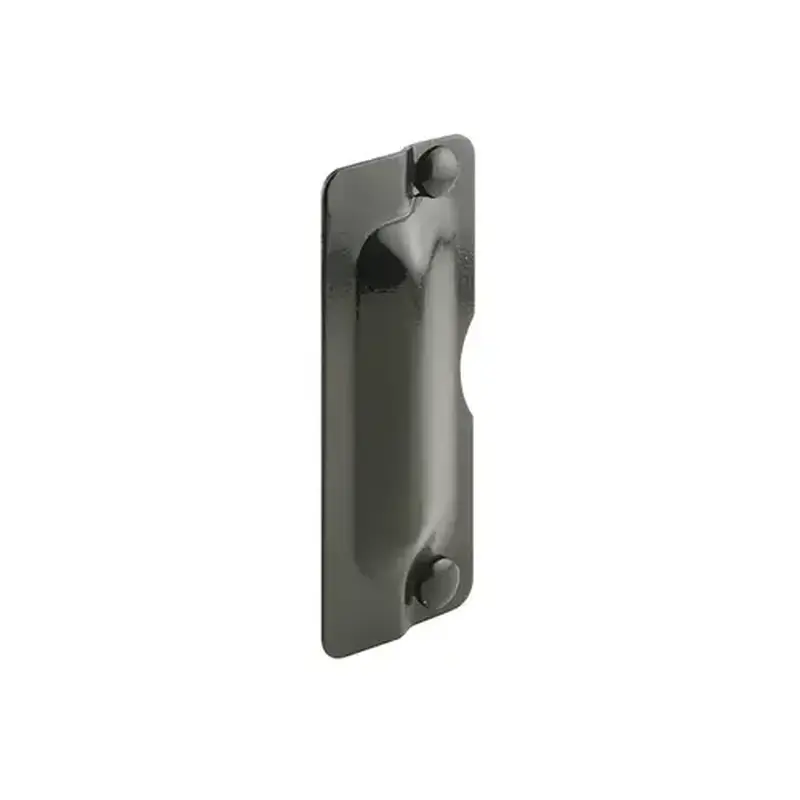 FHC U9501 Latch Guard Plate Cover - Protect Against Forced Entry - Easy To Install On Out-Swinging Doors - Bronze (Single Pack)