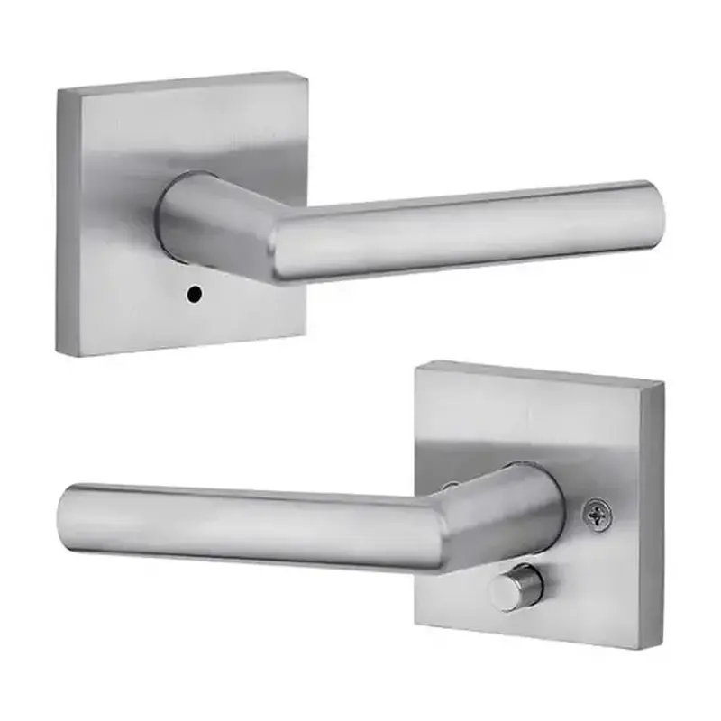 Kwikset 155MIL-SQT-26D-6AL-RCS Milan Privacy Lever Satin Chrome