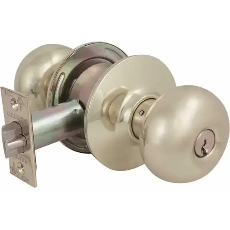 US Lock USX2012A1P3 2010 GR2 Entrance 2-3/4 in. Backset US3 Plymouth Door Knob SC1 Bright Brass
