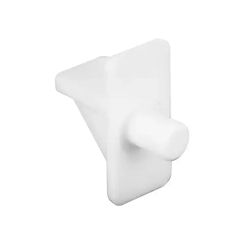 FHC U10138 Shelf Support Peg - 1/4" Diameter - White Plastic - pack of 8