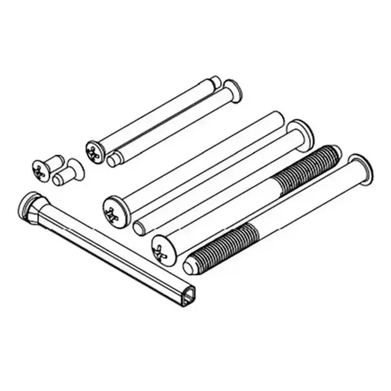 Kwikset 83270-26 Adjustable Interconnect Screw Pack Bright Polished Chrome