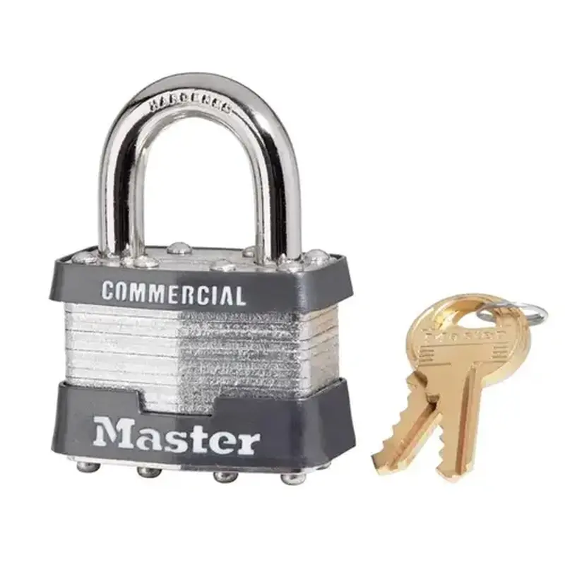 Master Lock 1KA 2246 Laminated Steel Padlock, No.1 1-3/4 in. Body KA2246 Silver