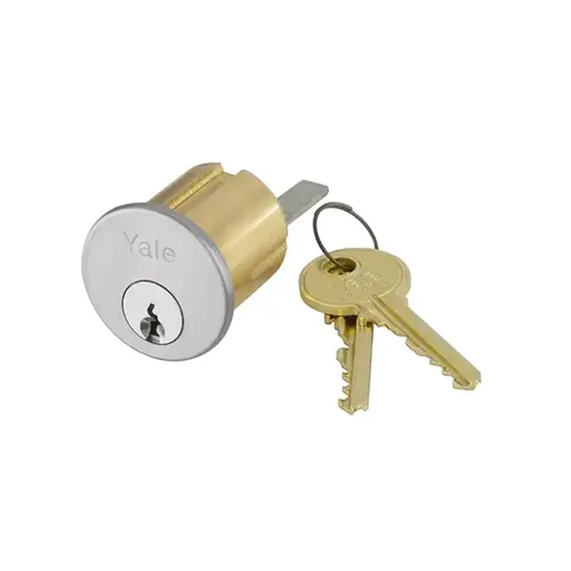 Yale 1109 6 PARA 626 KD Rim Cylinder, 6-Pin, PARA Keyway, 0-bitted, Satin Chrome