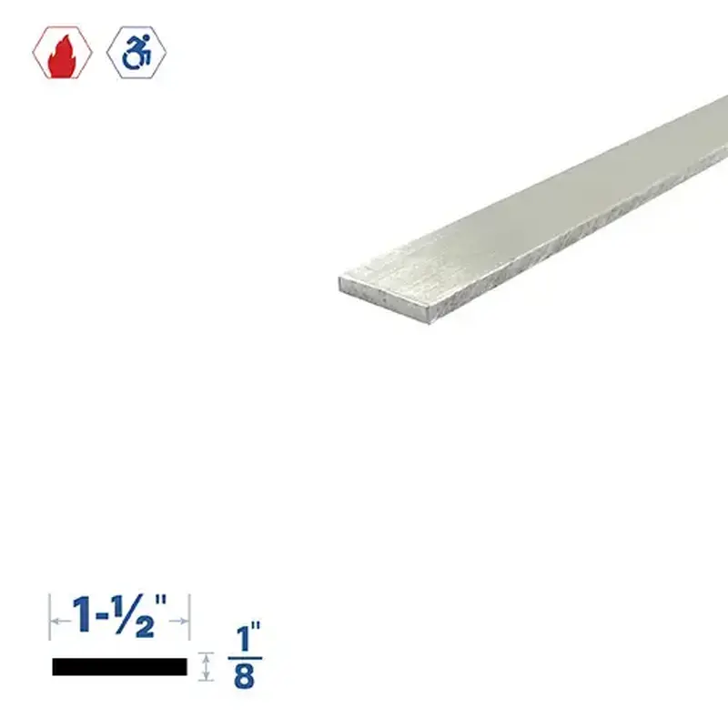 Brixwell 1834MA-84 84" 1-1/2" by 1/8" Shim Mill Aluminum7