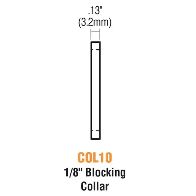 GMS COL10-26D-1 Blocking Collar Satin Chrome