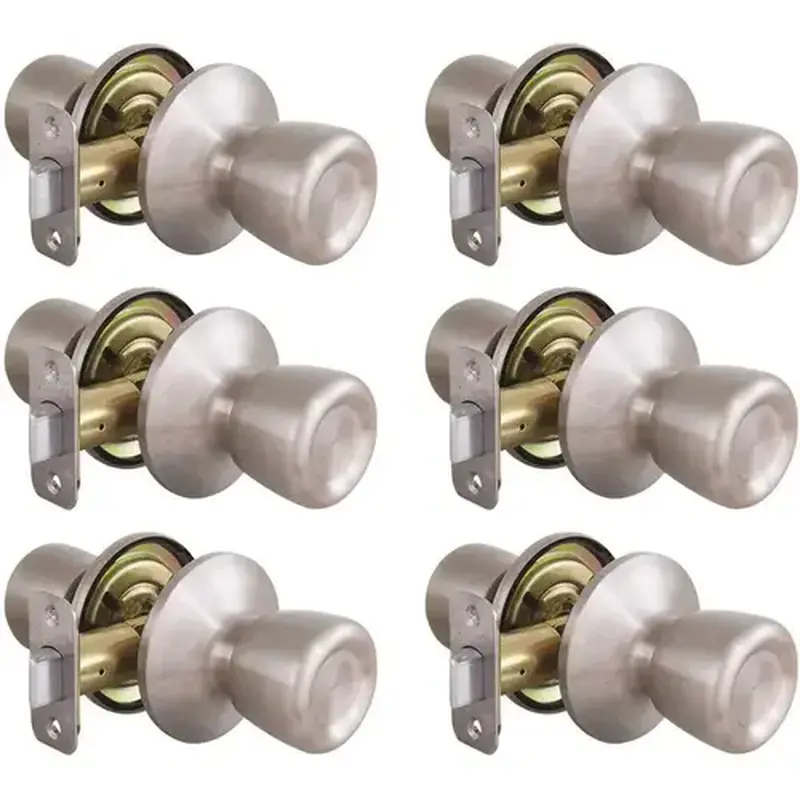 Defiant TR630BD6 Waterbury Stainless Steel Passage Hall/Closet Door Knob Contractor Pack