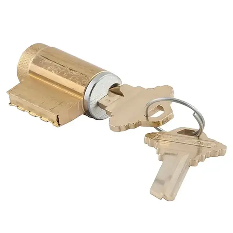 Schlage 23-013 S135 626 Key-in-Knob Cylinder, 6-pin, S135 Keyway, Keyed Different, 2 Keys, Satin Chrome Finish, Non-handed Satin Chrome