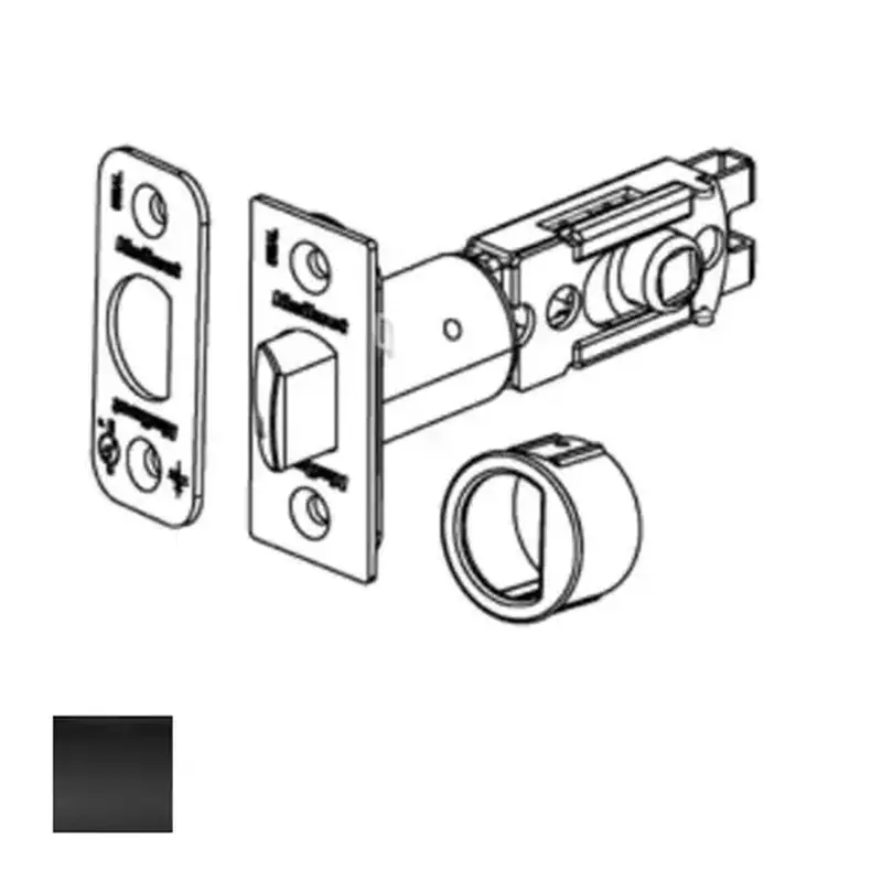 Kwikset 83480-514 6AL Adjustable Plainlatch, Iron Black