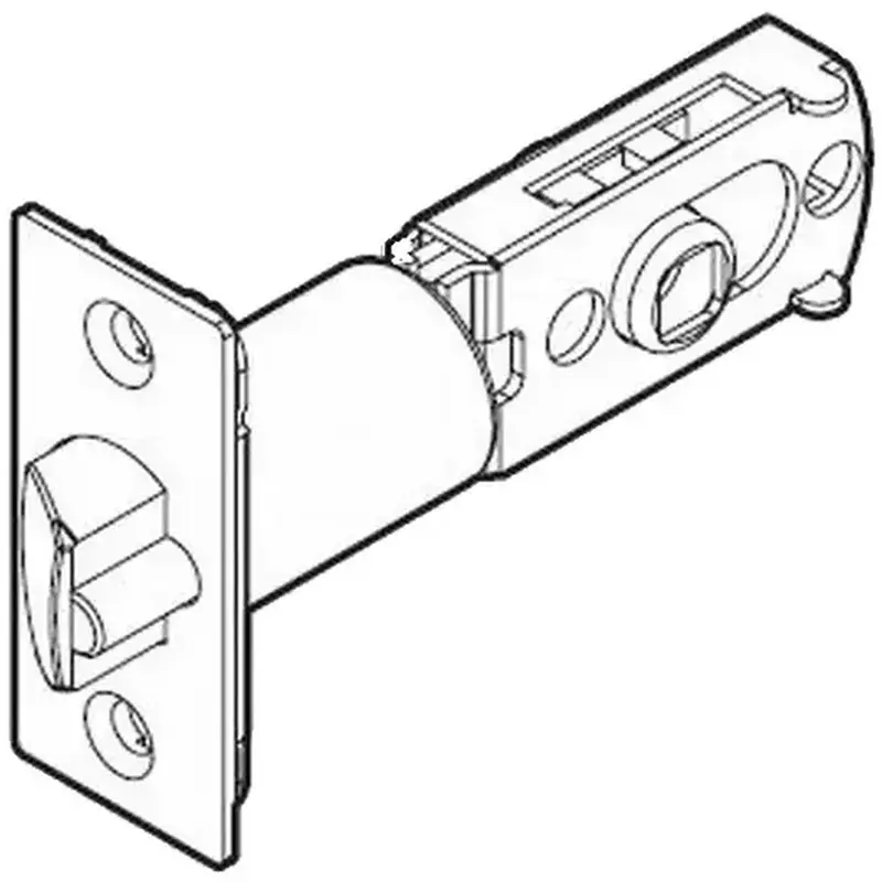 Kwikset 83520-15 UL Adjustable Square Corner Springlatch Satin Nickel Finish