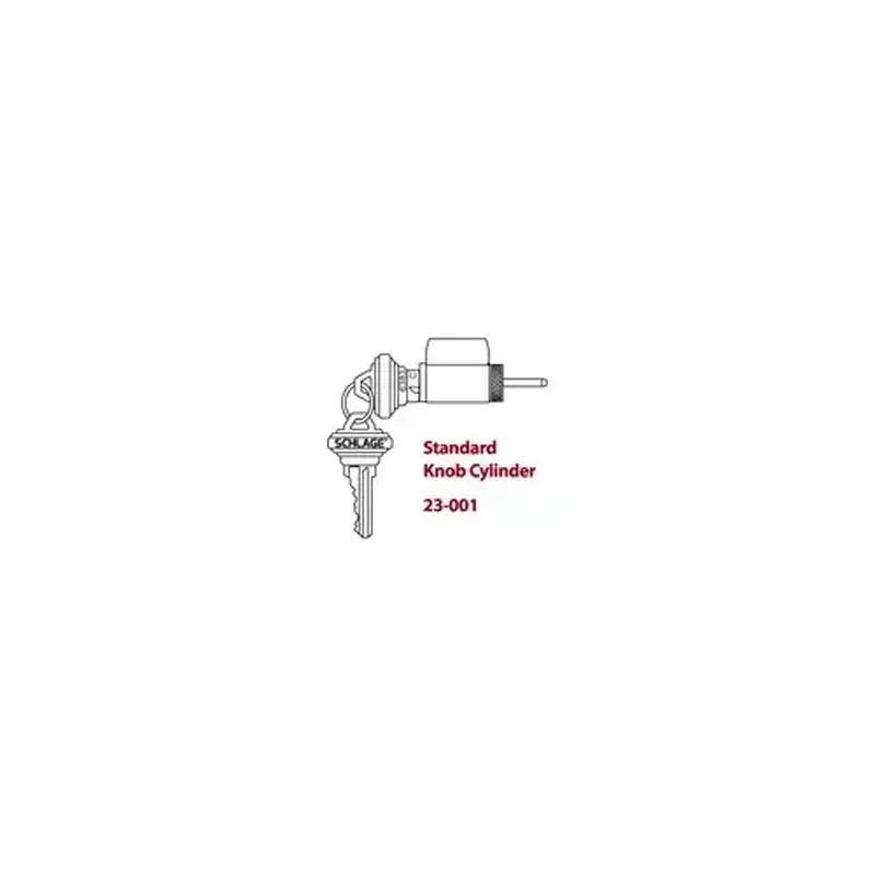 Schlage Commercial 23-001G 626 D Series Conventional Cylinder G Keyway Satin Chrome Finish