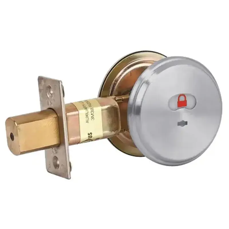 Stanley Security QDB285 626 S4 DBS Deadbolt - Indicator with 2-3/4" Backset and Square Deadbolt Strike Satin Chrome Finish