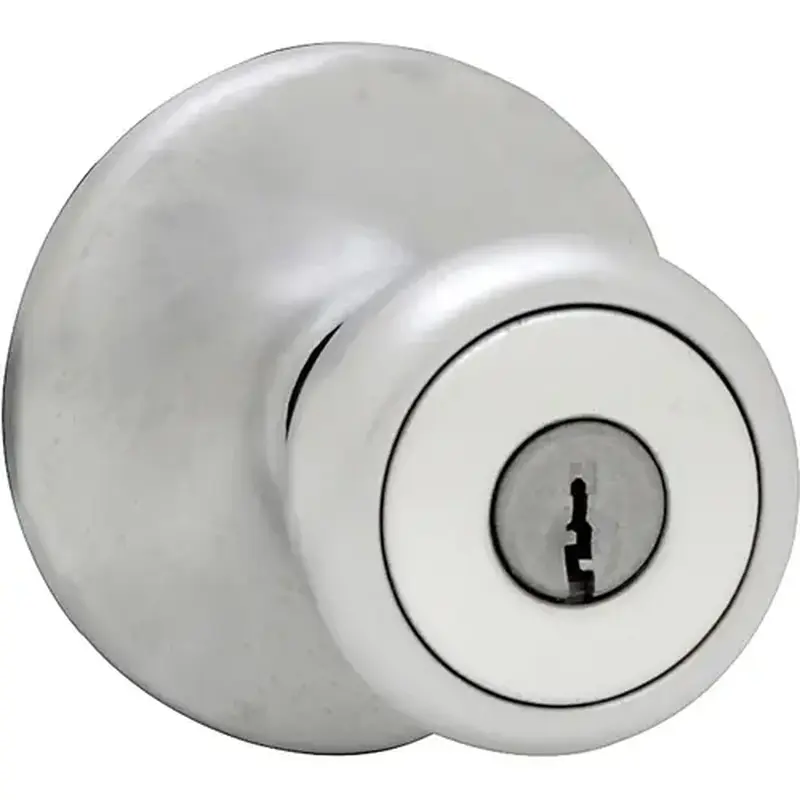 Kwikset 94002-824 Entry Knobs Mobile Home Satin Chrome 1-3/4" Satin Chrome