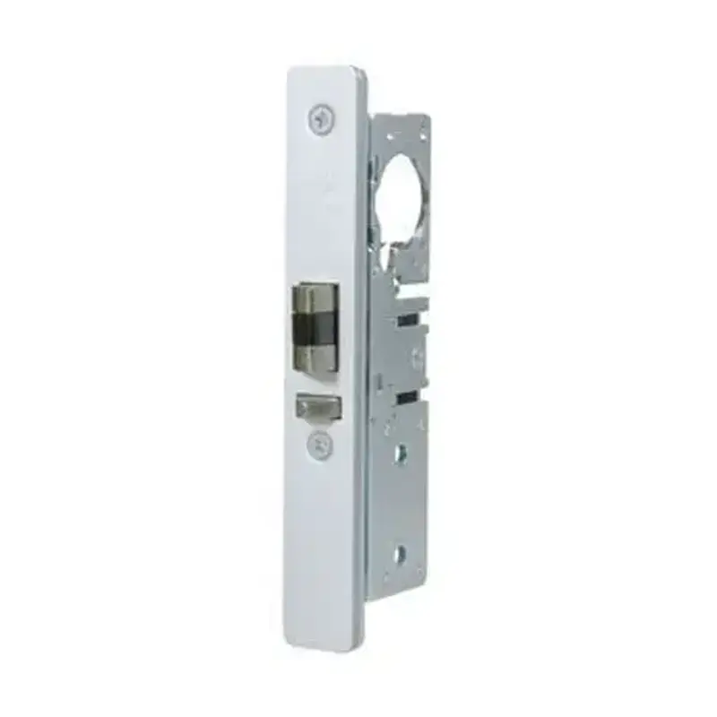 Adams Rite 4512-46-201-628 Standard Duty Beveled Faceplate Deadlatch 1-1/2" Right Hand; 2-5/8" Standard Mortised Strike Clear Anodized Aluminum Finish