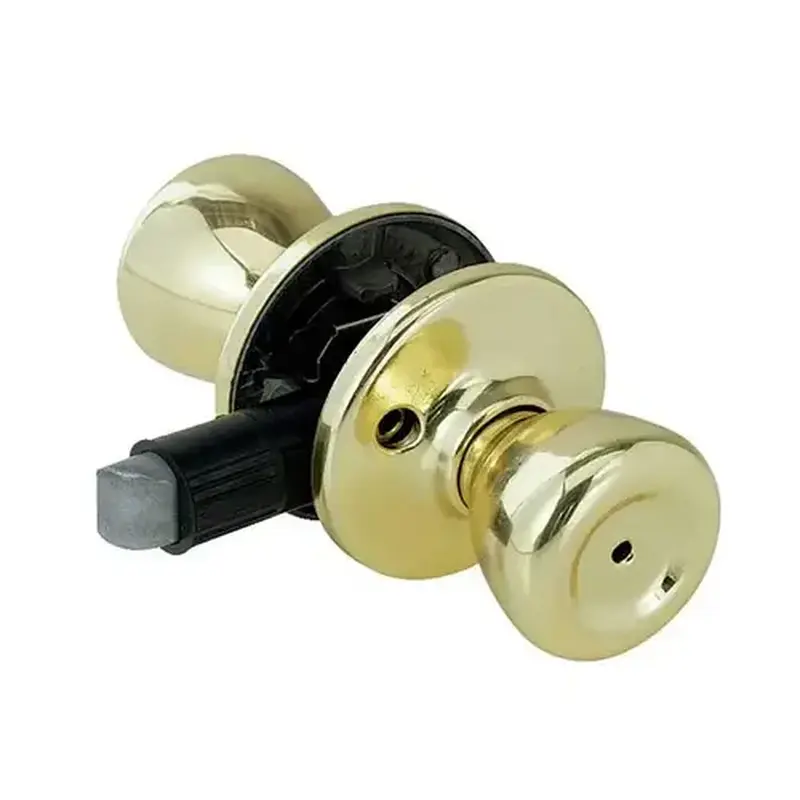 Kwikset 300M-3-CP Mobile Home Privacy Knob Bright Polished Brass