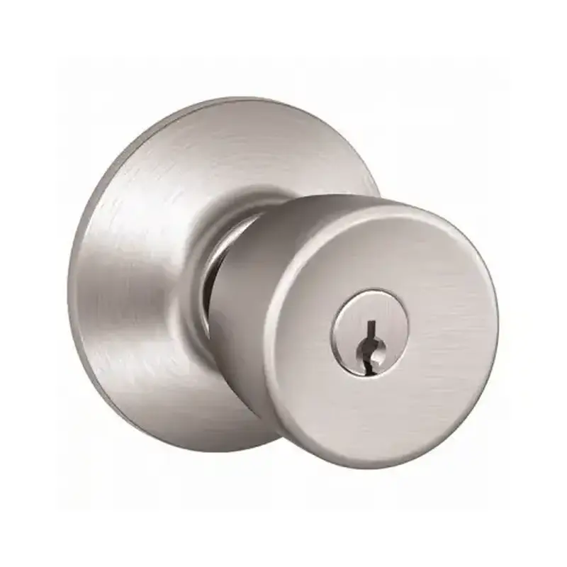 Schlage F51VBEL626 Entry Lockset Bell Satin Chrome 1-3/4" Satin Chrome