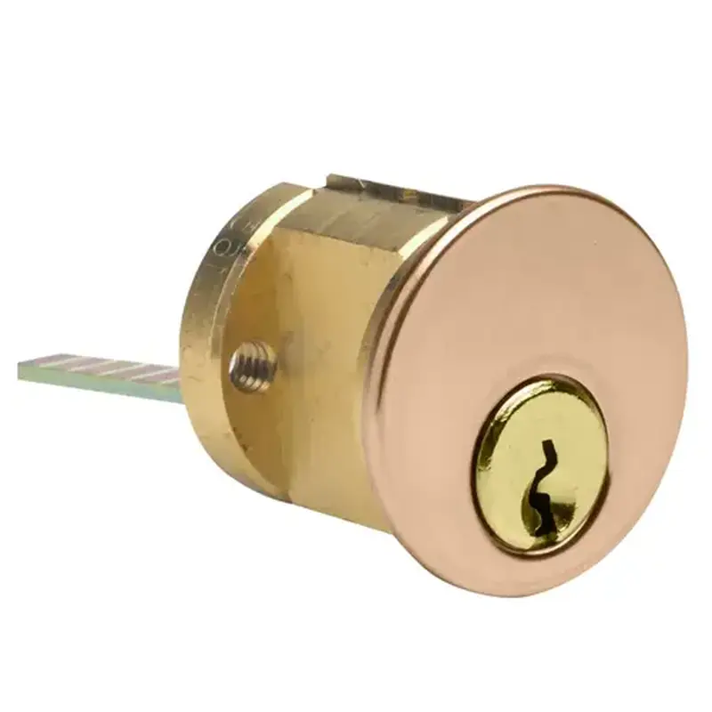 Kaba Ilco 7076AA10-10-KA2 Rim Cylinder Satin Bronze Clear Coated
