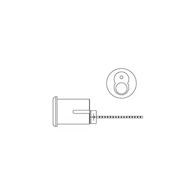 Medeco Security Locks 32-0375H-26 5 Pin LFIC Rim Cylinder Housing Satin Chrome