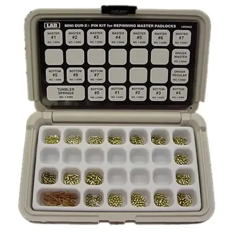 LAB LMDMAS Mini Dur-X Pin Kit, Master Padlock, (Polyethylene)