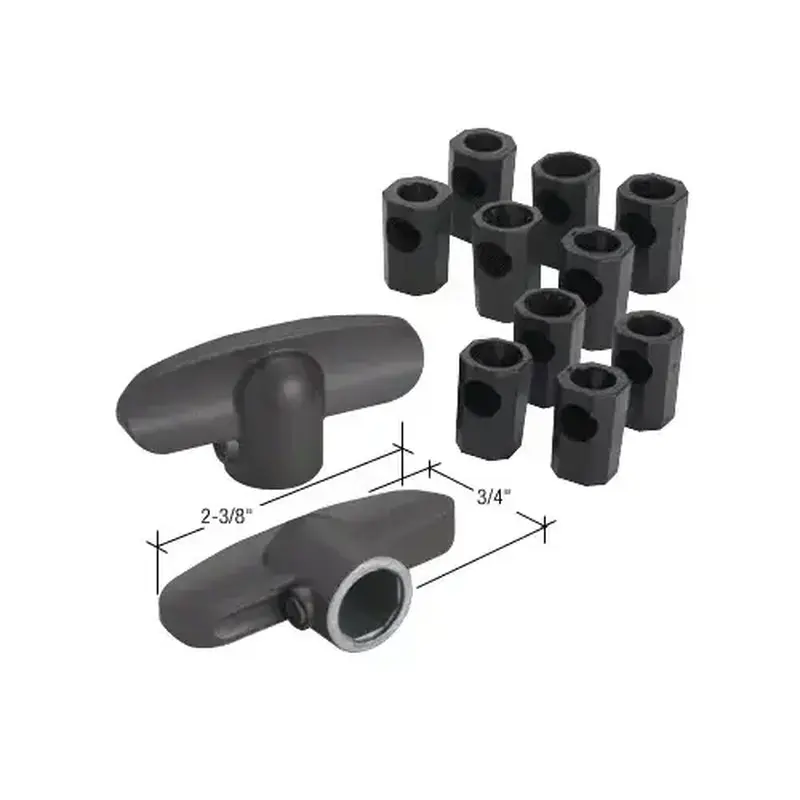 CRL H3894 Star Brown Universal T-Crank Window Handle - pack of 2