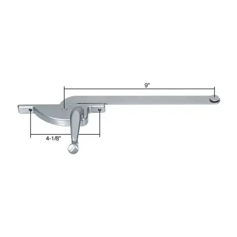 CRL WCM584 Left Hand Aluminum Casement Window Operator with 9" Arm for Hope Windows