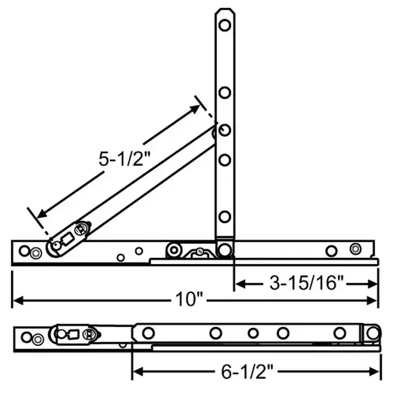 Brixwell 28-15-72-Set Hinge Set With Shims 1 Left And 1 Right 9/16in Stack Height