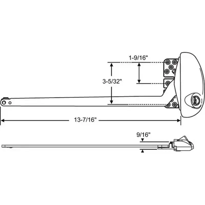 Brixwell 36-510ad PRO OP RH 13.5 SINGLE OPERATOR ALMOND