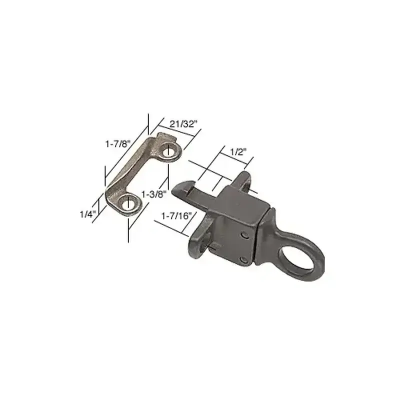 CRL H3594 Project-In Window Transom Latch and Keeper 1-7/16" Screw Holes Dark Bronze