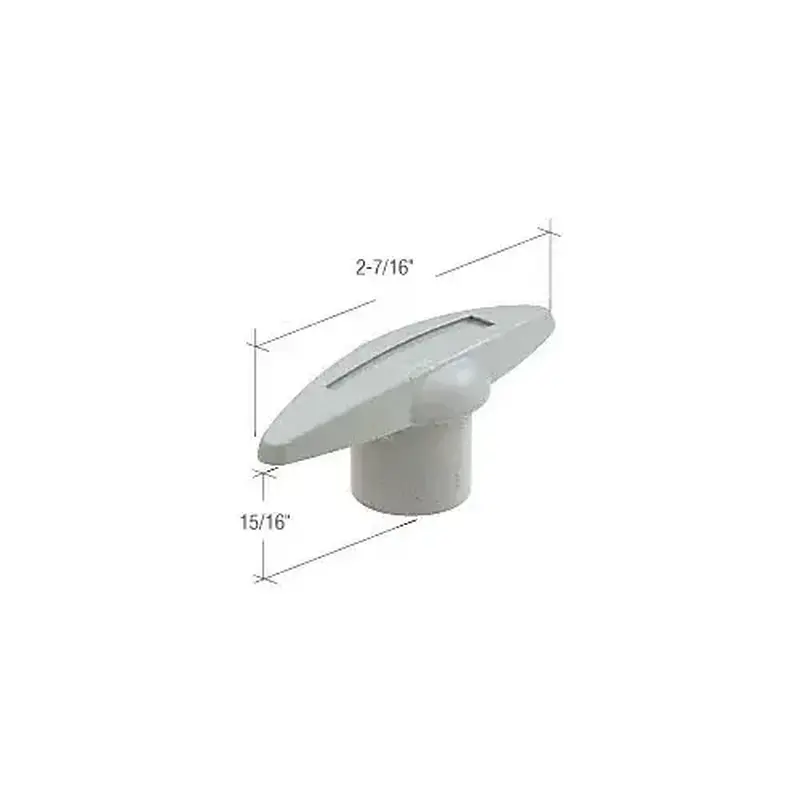 CRL H3810 Gray Awning Operator with 3/8" Bore Tee Handle - pack of 2
