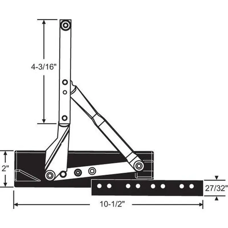 Brixwell 28-135ml CH STAINLESS STEEL FRICTION HINGE LH