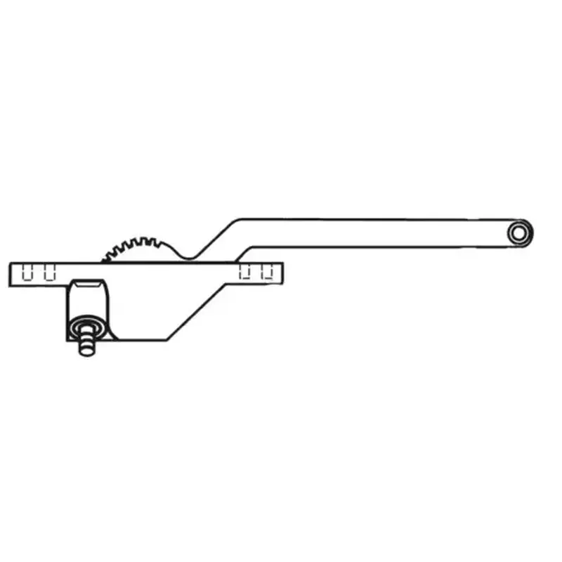 Brixwell 36-439-1 Single Arm Casement Operator bronze Truth Left Hand Rear cwo 60 Lh Bz mount 13-1/2in Arm Length