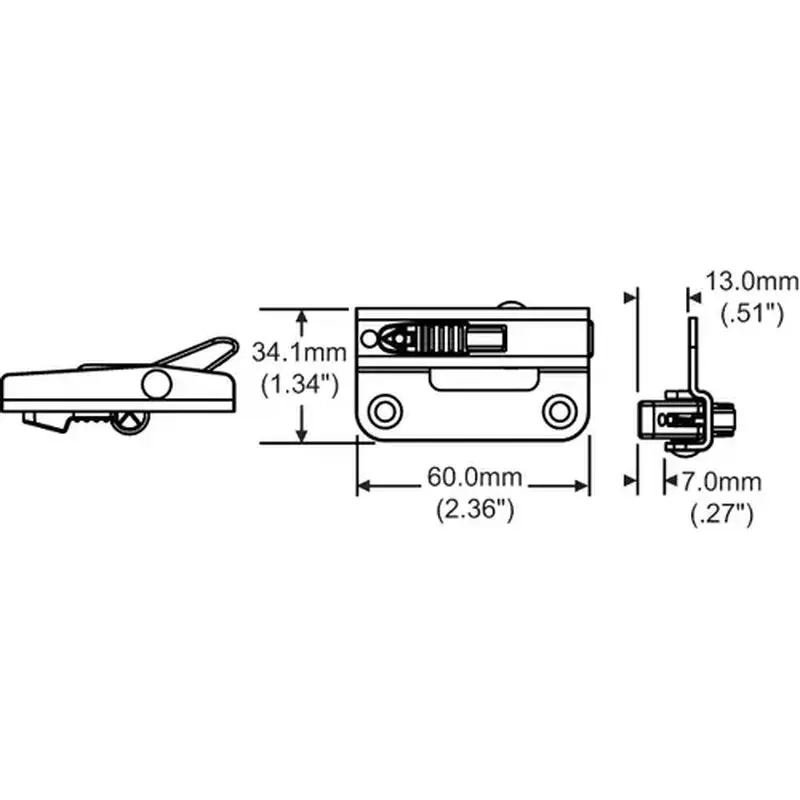 Brixwell 50-1353-SborbZ-rh Rh Angel Ventlock Oil Rub Brz dual Action Shallow Bend