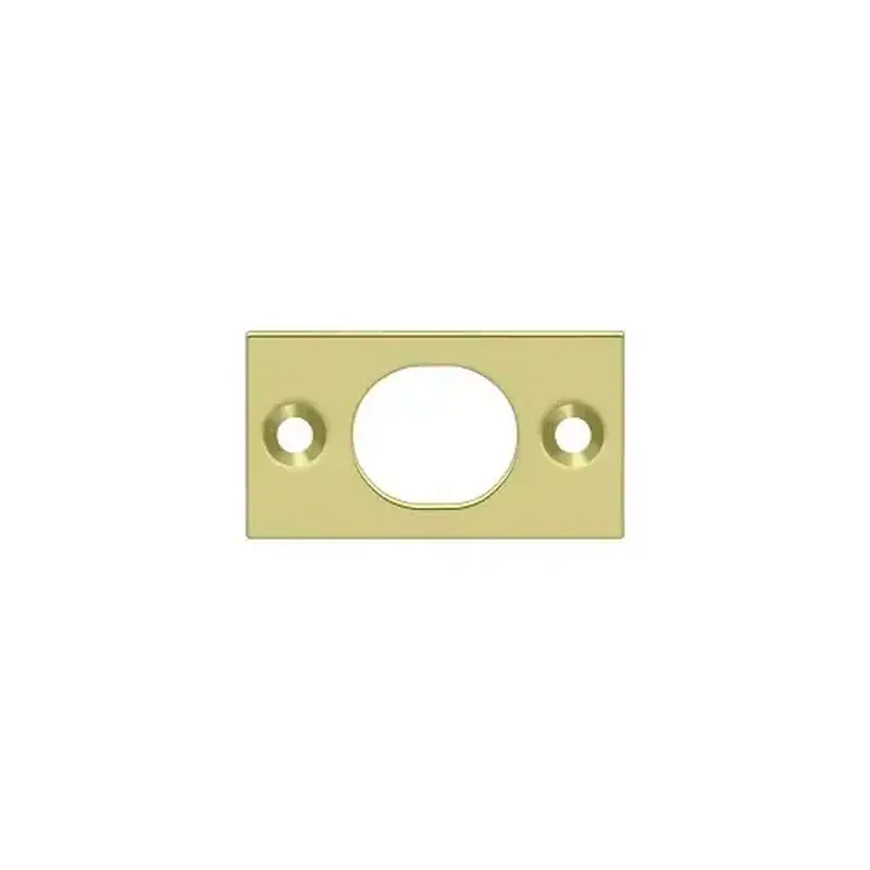 Deltana SP6FBU3 Strike Plate For 6" Flush Bolt in Polished Brass