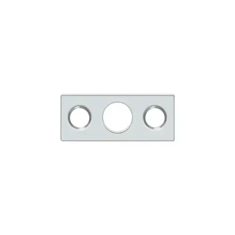 Deltana SP7FBR26 Strike Plate For 7" Flush Bolt in Polished Chrome