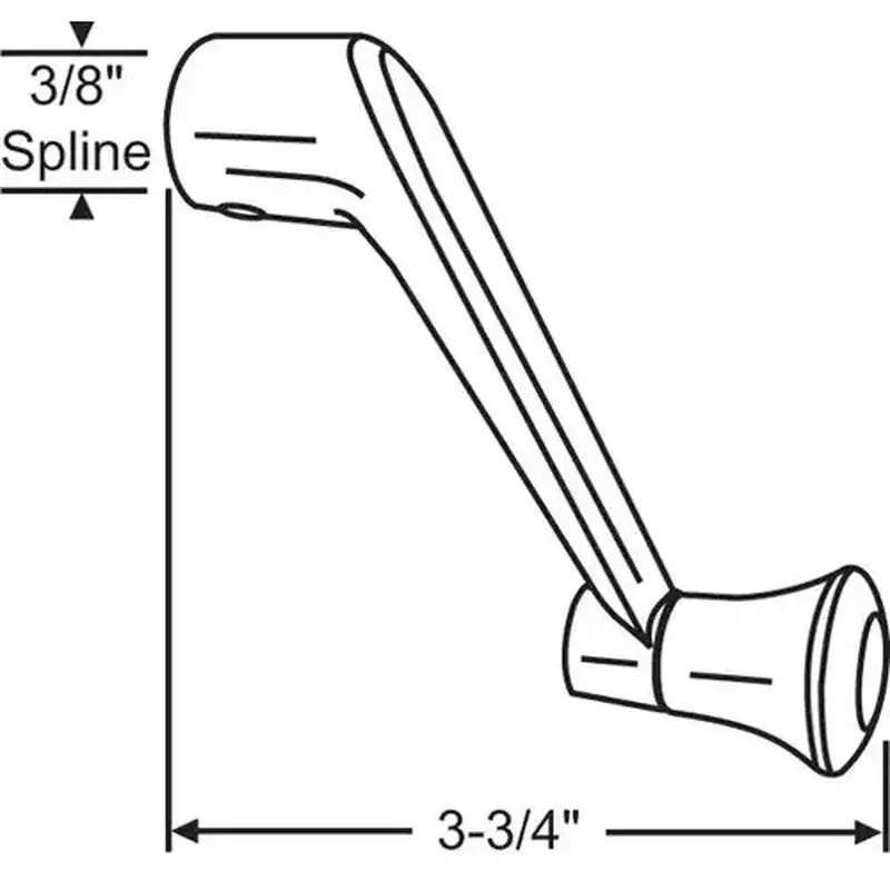 Brixwell 37-210 Crank Handle Mill 3/8in Spline woh 20