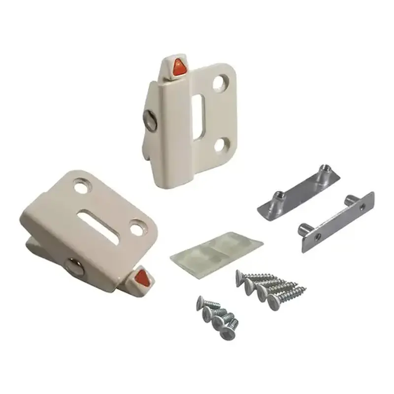 Brixwell 50-1359mbw-XCP2 Double Hung Vent Lock White single Action reverse Retro Fit Set 13/64 To 15/64in Frame To Sas - 2 per pack x2 packs