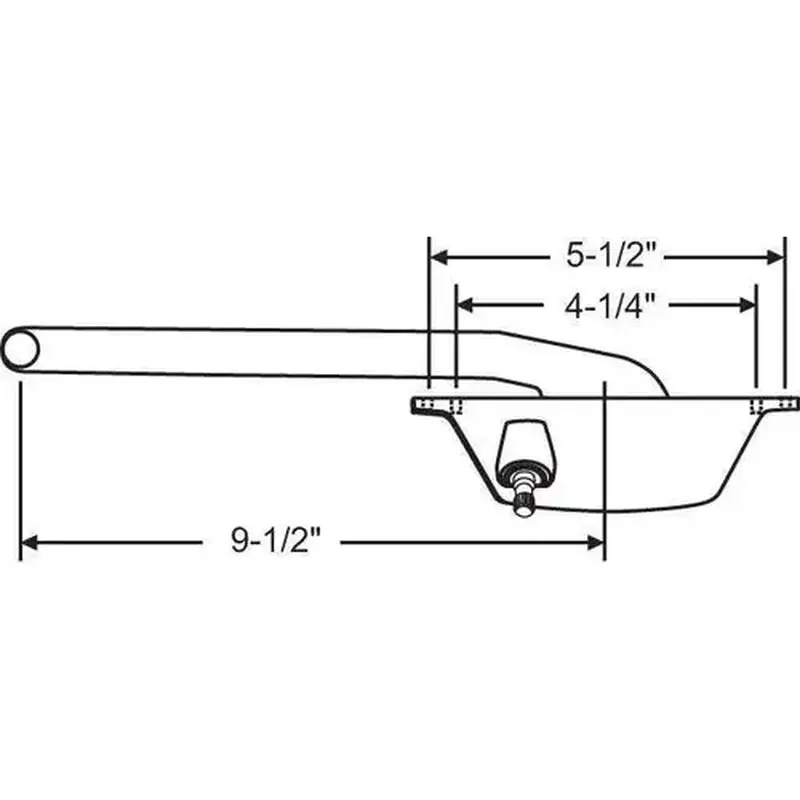 Brixwell 900-9653rh Casement Operator 9-1/2 Arm White Bronze Handle Included Right Hand
