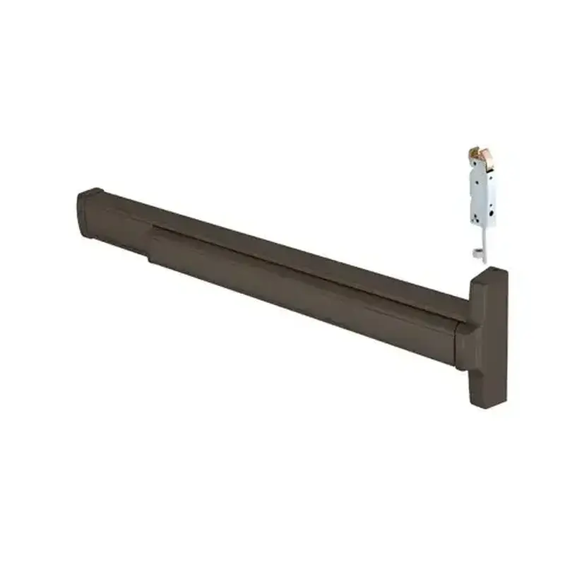 Jackson 312085R37313 Push Pad Concealed Vertical Rod Panic Exit Device Right Hand Reverse Bevel Type Dark Bronze Finish