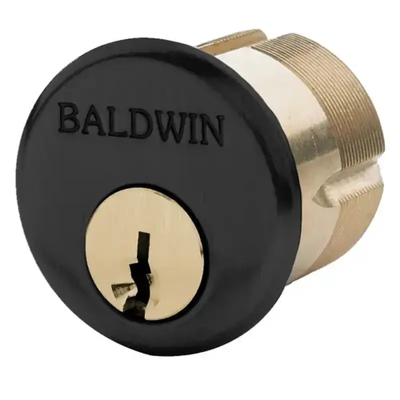 Baldwin 8325190 1-1/2" Mortise Cylinder Satin Black Finish