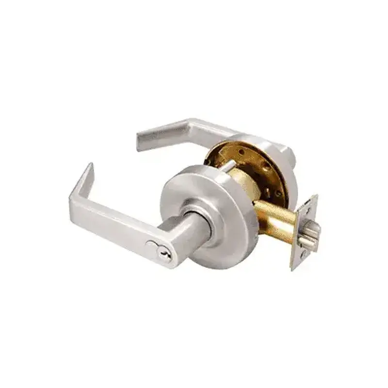 CRL D72STRBN Heavy-Duty Brushed Nickel Grade 1 Lever Locksets Storeroom - 7-Pin SFIC