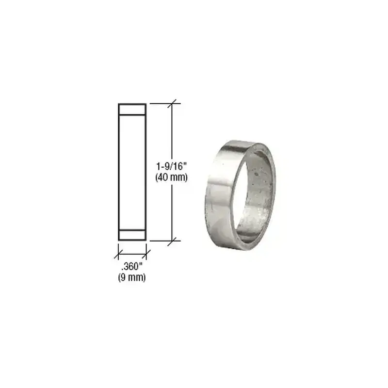 CRL DRA360PS Polished Stainless .360" Straight Cylinder Ring