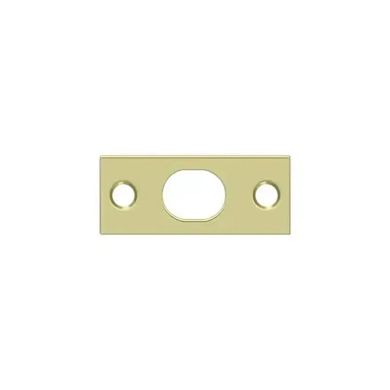 Deltana SP12EFB3-UNL Strike Plate For Extension Flush Bolt in Unlacquered Brass