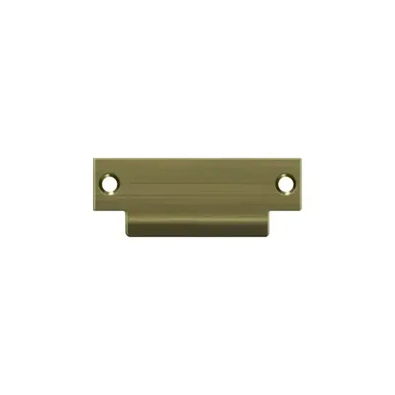 Deltana SPBDB478U5 ANSI Blank T- Strike, 4-7/8" x 1-1/4", Without Hole in Antique Brass