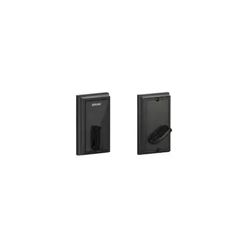 Schlage Residential BE467FADD622 Addison Control Keyless Smart Fire Rated Deadbolt with 12398 Latch and 10116 Strike Matte Black Finish