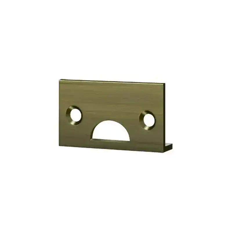 Deltana 178ASTU5 Angle Strike, Solid Brass in Antique Brass
