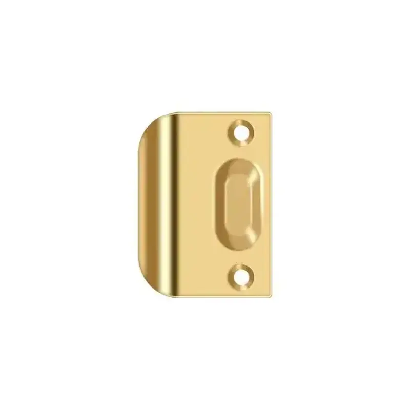 Deltana FLSP335CR003 Full Lip Strike Plate For Ball Catch and Roller Catch in PVD Polished Brass