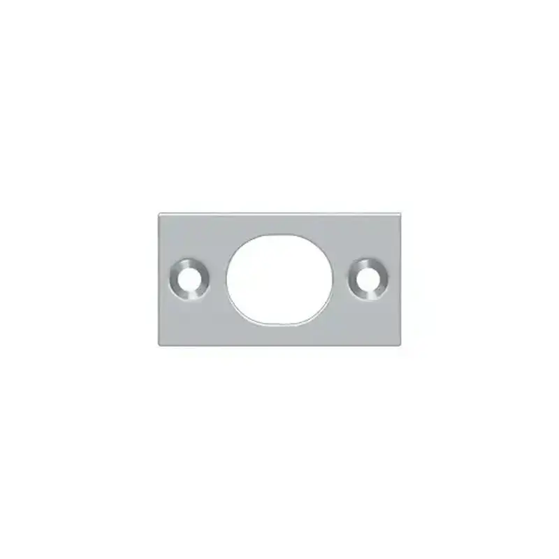 Deltana SP6FBU26D Strike Plate For 6" Flush Bolt in Brushed Chrome