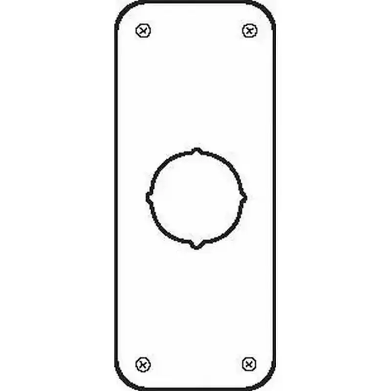 Don Jo RP135092605 3-1/2" x 9" Remodeler Plate with Cross Bolt Holes Bright Brass Finish