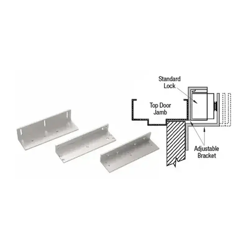 SDC SDCTJ1 Magnetic Anodized Aluminum Top Jamb Mounting Bracket for Single SDC1511 Magnetic Lock