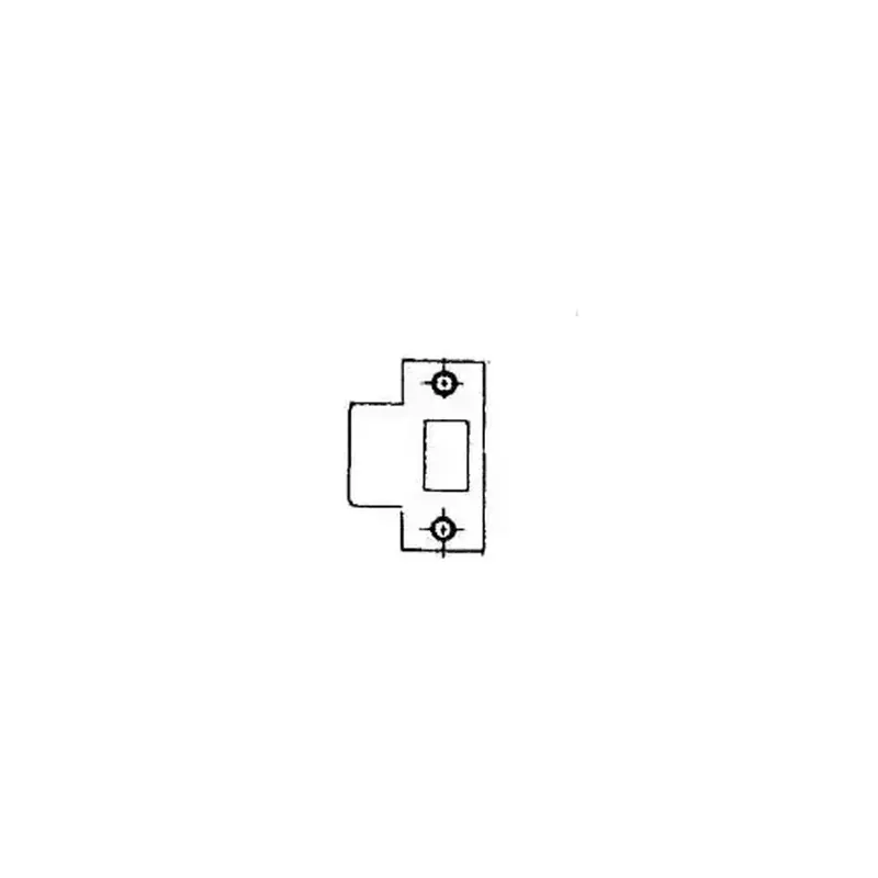 Baldwin 5510031E214 2-1/4" Extended T Strike Unlacquered Brass Finish